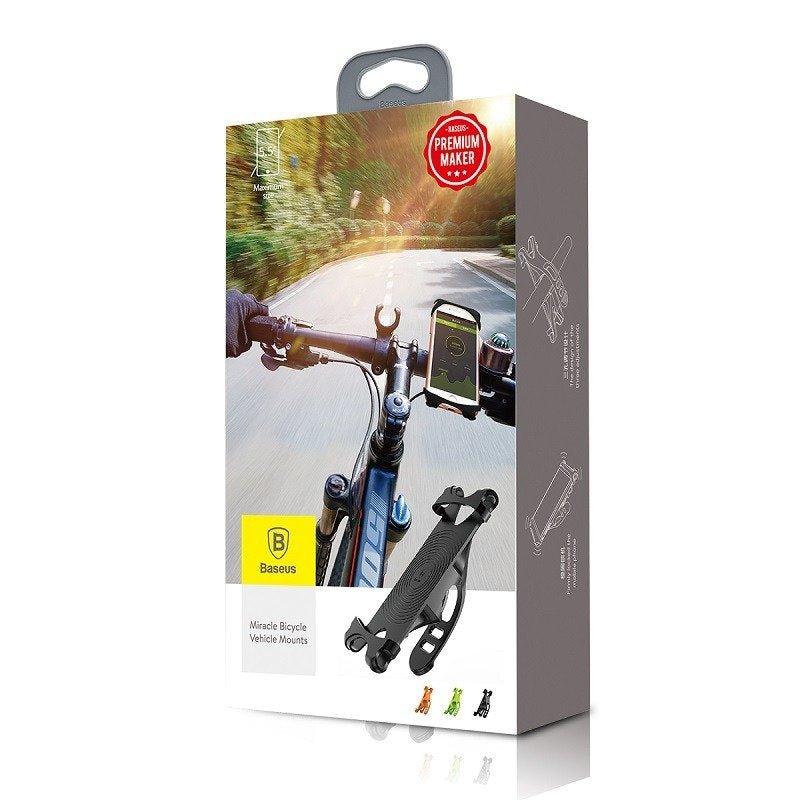 Baseus Miracle Bicycle Vehicle Mounts - Universal Βάση Κινητού για Ποδήλατο - Black - SUMIR - BY01