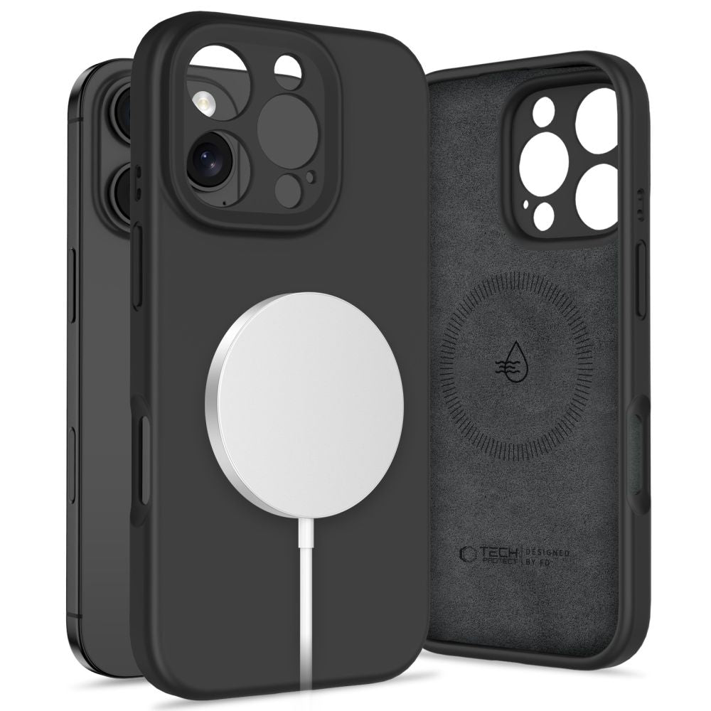 Tech - Protect iPhone 16 Pro Liquid Silicone - MagSafe Θήκη Σιλικόνης TPU - Black