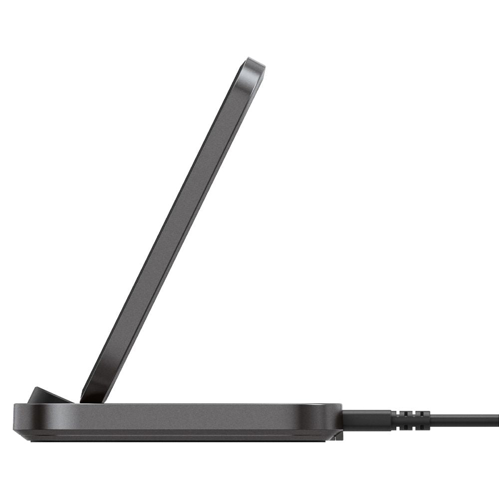 Spigen PF2102 Arcfield 15W Βάση Ασύρματης Φόρτισης Qi Charge με Καλώδιο Type - C - Black