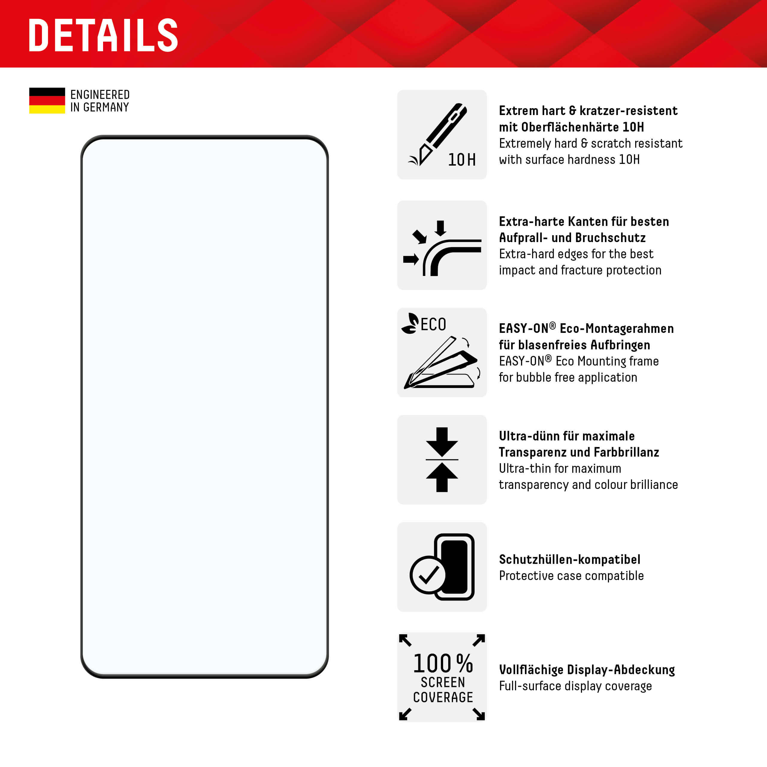 Displex Xiaomi Redmi Note 13 Pro+ 5G - Premium Real Glass 2D - Προστασία Οθόνης - Αντιχαρακτικό Γυαλί / Tempered Glass - Διάφανο