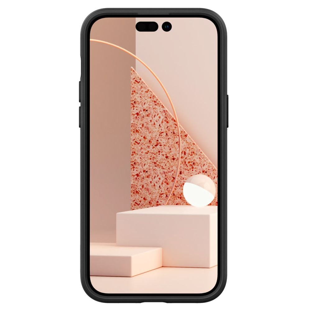 Caseology iPhone 14 Pro Parallax Mag Θήκη Σιλικόνης με Σκληρό Πλαίσιο και MagSafe - Matte Black