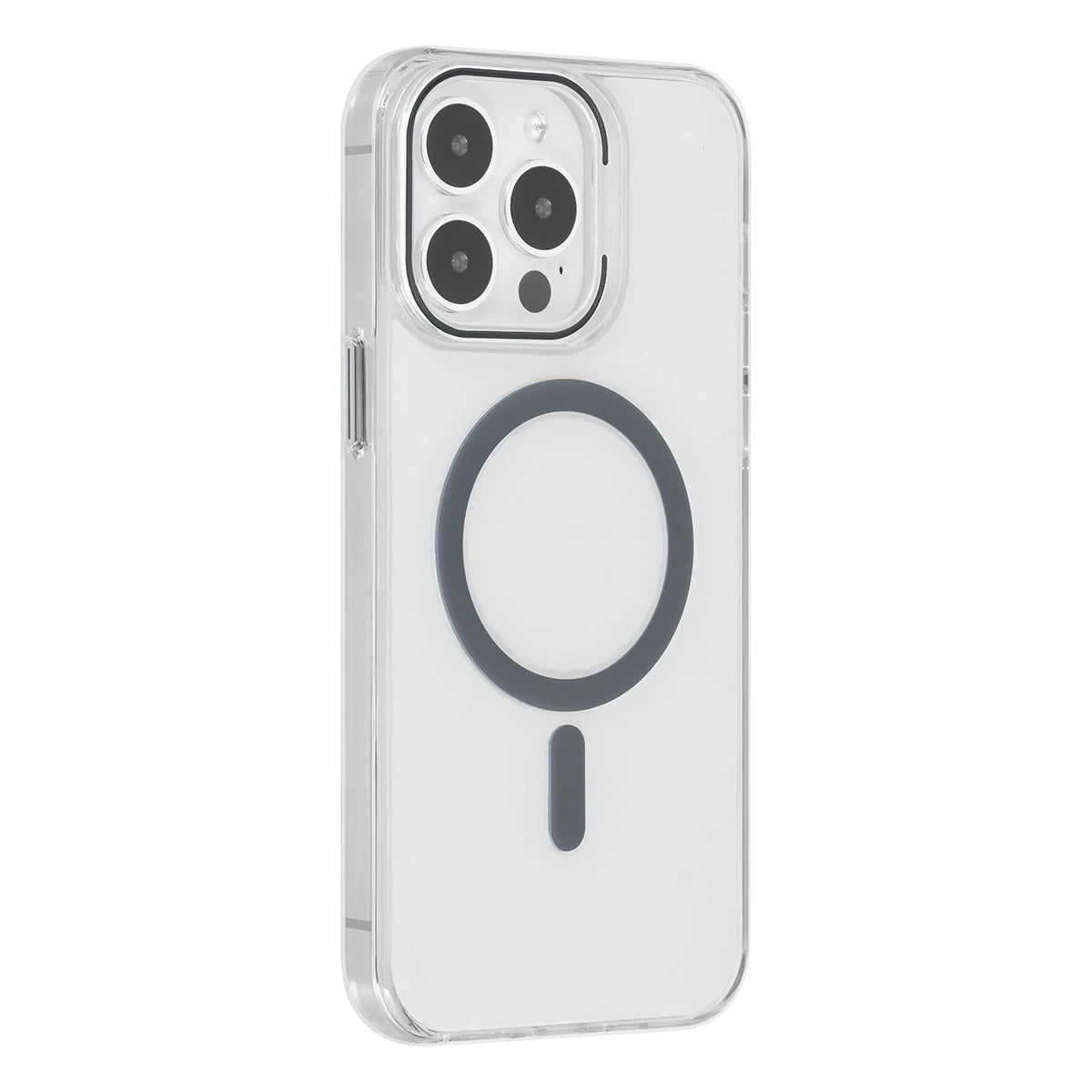 Tuniq iPhone 15 Pro Max - MagSafe Σκληρή Θήκη με Πλαίσιο Σιλικόνης - Διάφανη / Γκρι