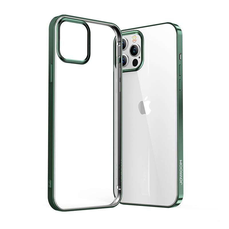 Joyroom iPhone 12 Pro Max Beautiful Series TPU Case Λεπτή Θήκη Σιλικόνης - Διάφανη / Green - JR - BP796
