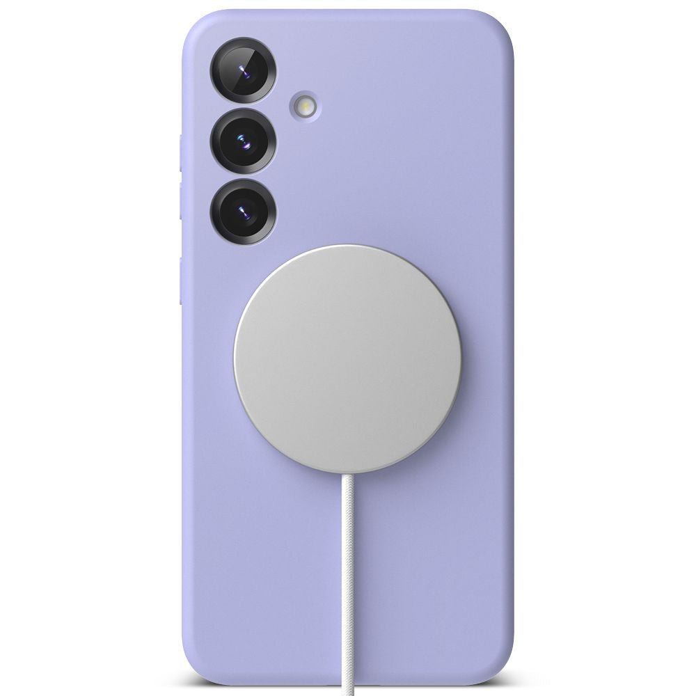 Ringke Samsung Galaxy S25 Silicone Magnetic MagSafe Case Θήκη Σιλικόνης με MagSafe - Lavender