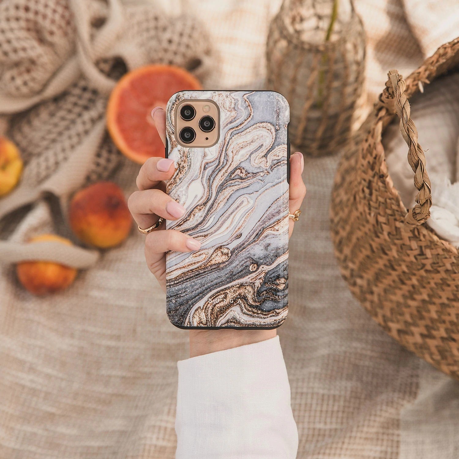 Burga iPhone SE 2022 / SE 2020 / 7 / 8 Fashion Tough Σκληρή Θήκη - Gentle Wind