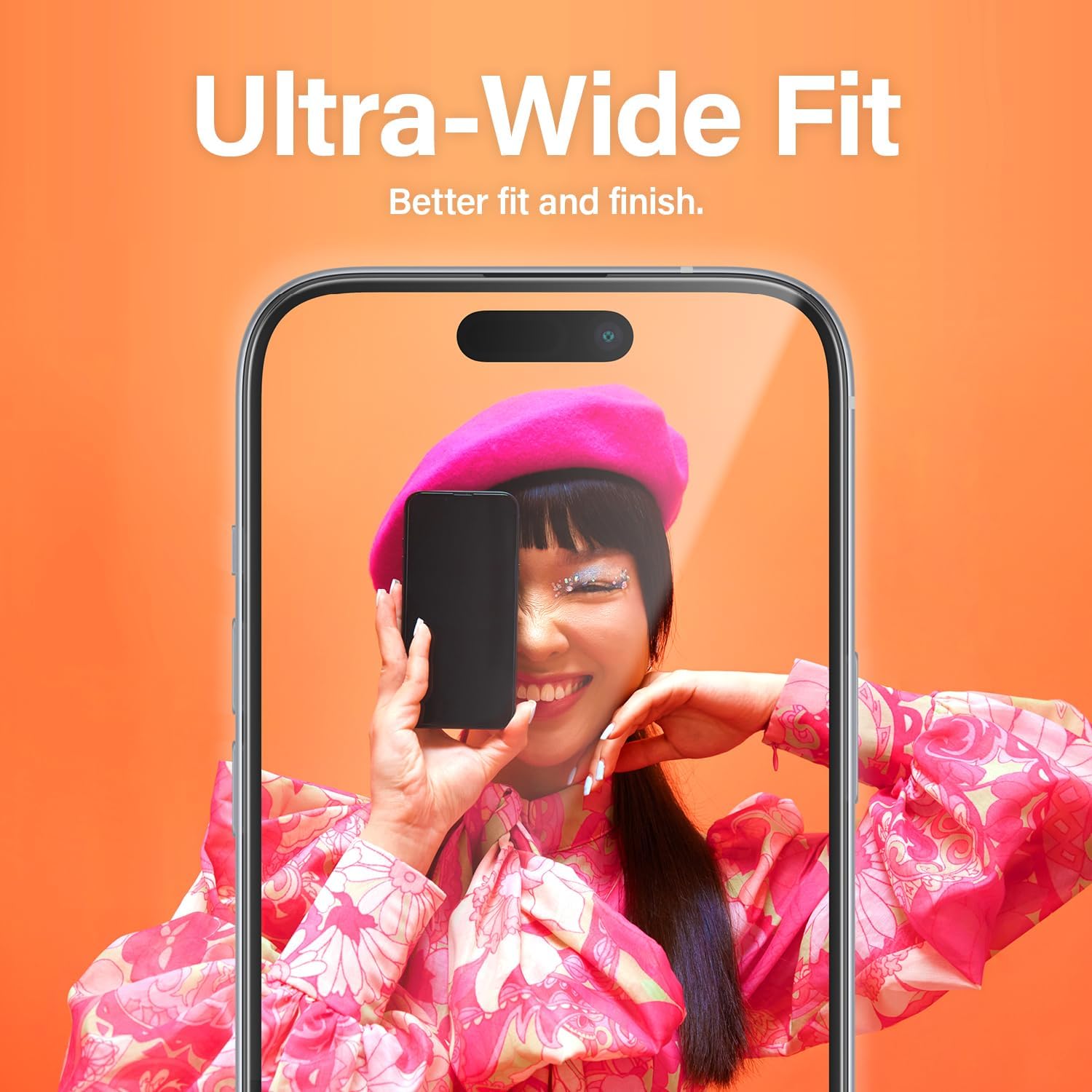 PanzerGlass iPhone 15 Pro Ultra - Wide Fit Easy Aligner Full Screen Αντιχαρακτικό Γυαλί Οθόνης - Black