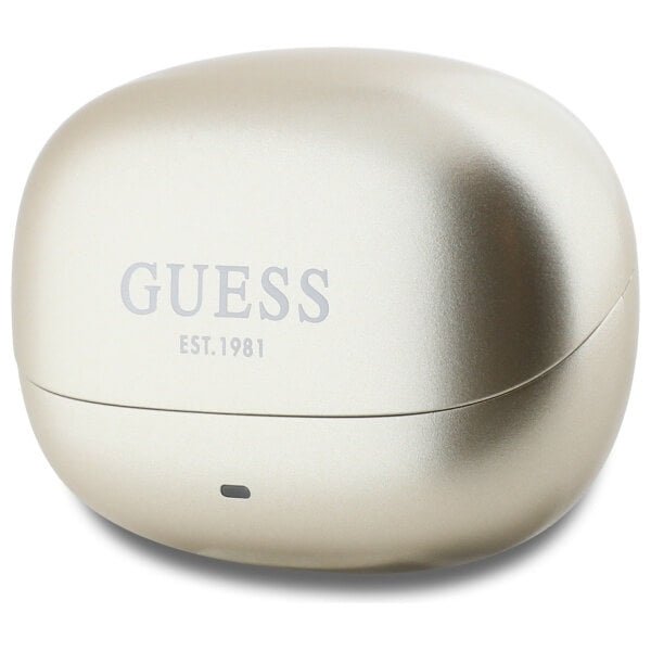 Guess TWS Capsule Printed Logo - Bluetooth 5.3 - Ασύρματα ακουστικά για Κλήσεις / Μουσική - Gold
