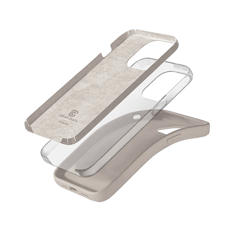 Crong iPhone 14 Pro Max Color Cover Magnetic - Θήκη Σιλικόνης με MagSafe - Stone