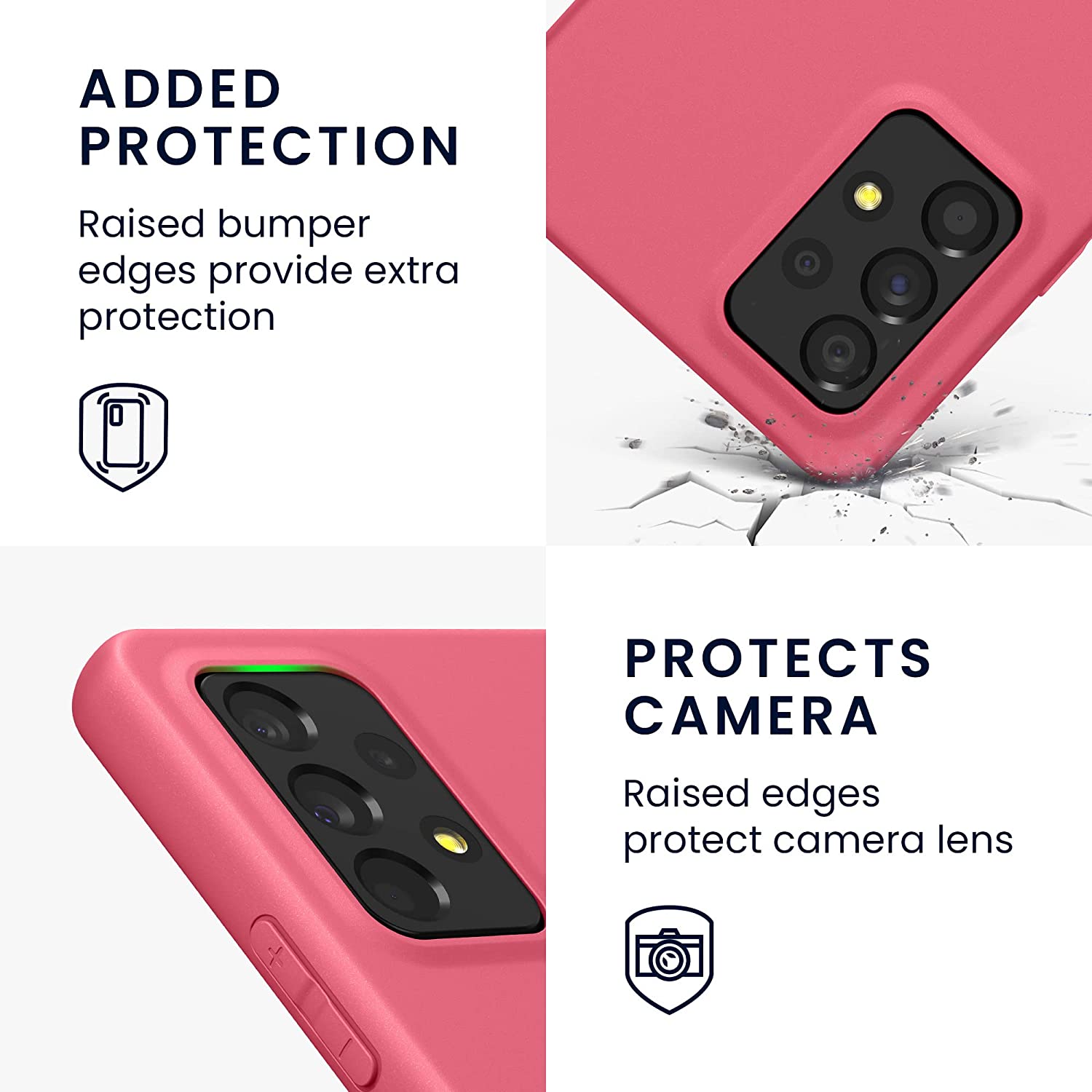 KW Samsung Galaxy A53 5G Θήκη Σιλικόνης TPU - Awesome Pink - 57808.238