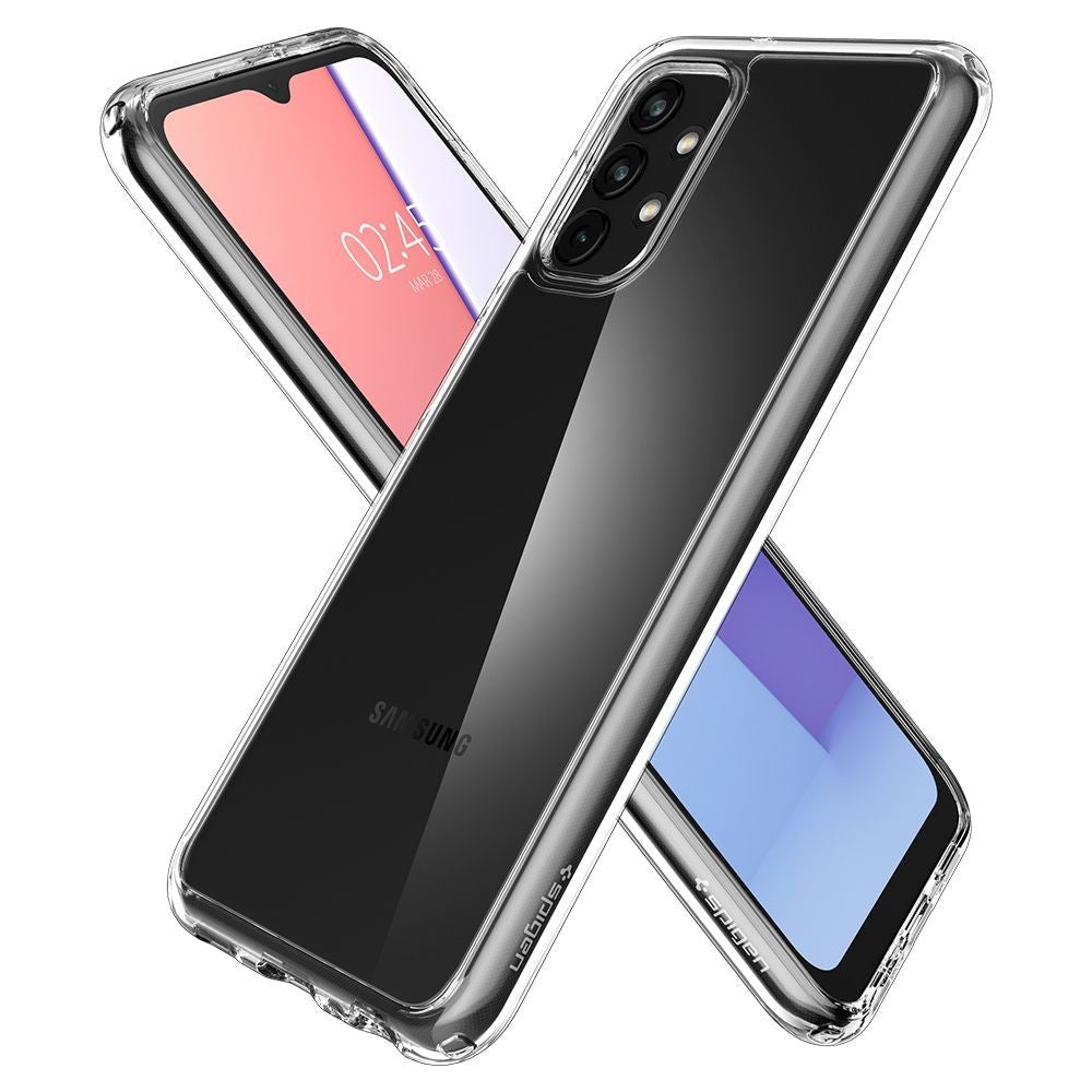 Spigen Samsung Galaxy A13 4G - Ultra Hybrid Σκληρή Θήκη με Πλαίσιο Σιλικόνης - Crystal Clear