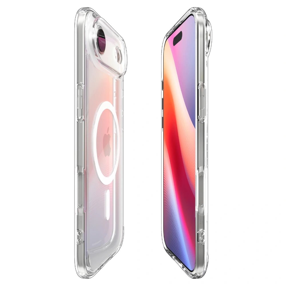 Spigen iPhone Air - Ultra Hybrid Mag - Σκληρή Θήκη με Πλαίσιο Σιλικόνης Και MagSafe - Clear / White