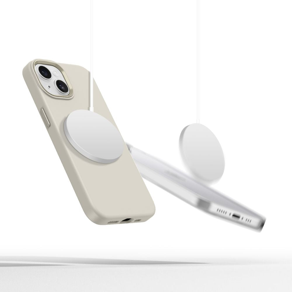 Tech - Protect iPhone 14 Silicone Pure Θήκη Σιλικόνης TPU με MagSafe - Cosmic Latte