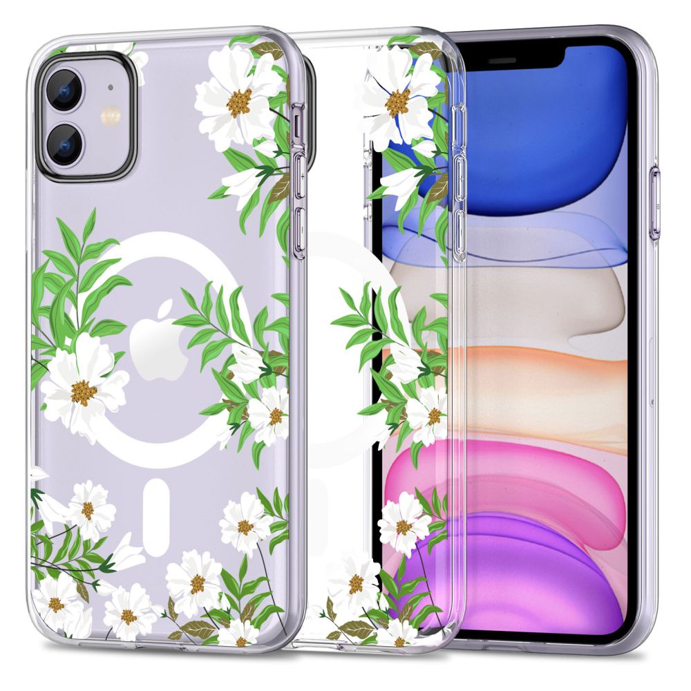 Tech - Protect iPhone 11 MagMood Σκληρή Θήκη με Πλαίσιο Σιλικόνης και MagSafe - Spring Daisy