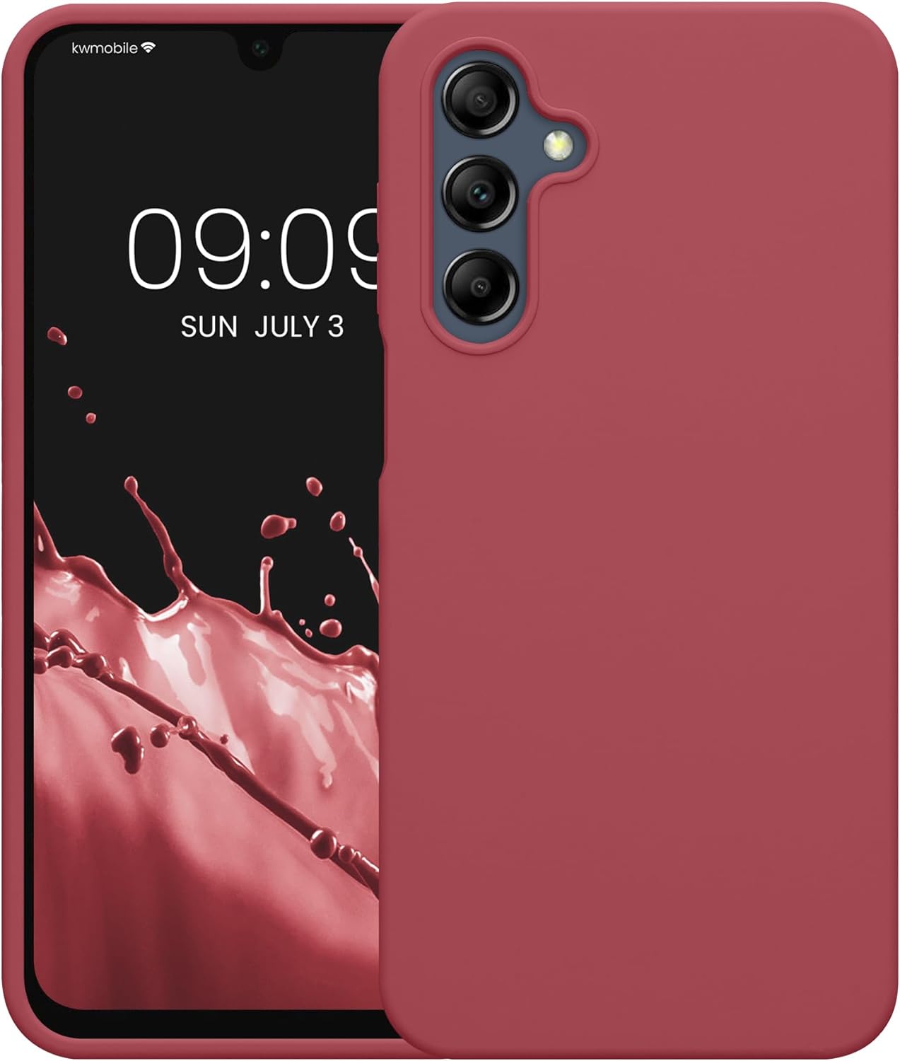 KW Samsung Galaxy A16 4G / A16 5G Θήκη Σιλικόνης Rubberized TPU - Dark Rose