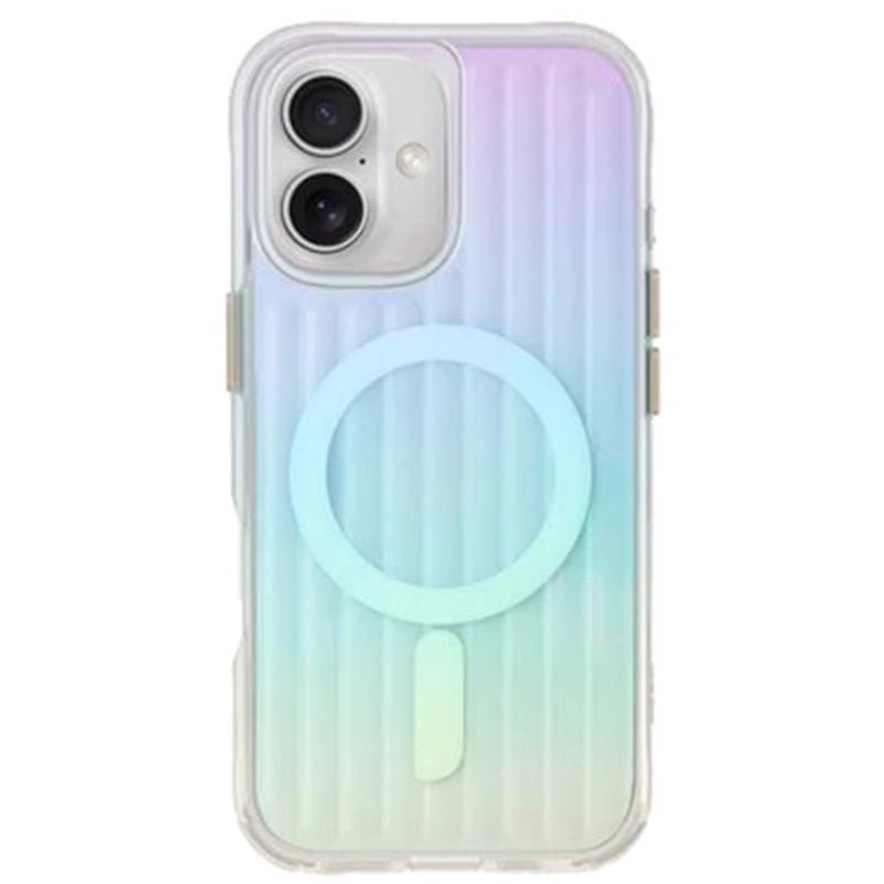 Uniq iPhone 16 Coehl Linear Σκληρή Θήκη με Πλαίσιο Σιλικόνης και MagSafe - Opal / Iridescent