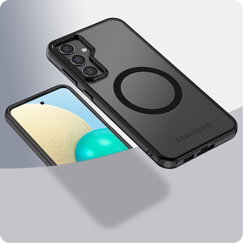 Tech - Protect Xiaomi Redmi Note 13 Pro 4G MagMat Σκληρή Θήκη με Πλαίσιο Σιλικόνης και MagSafe - Matte Black