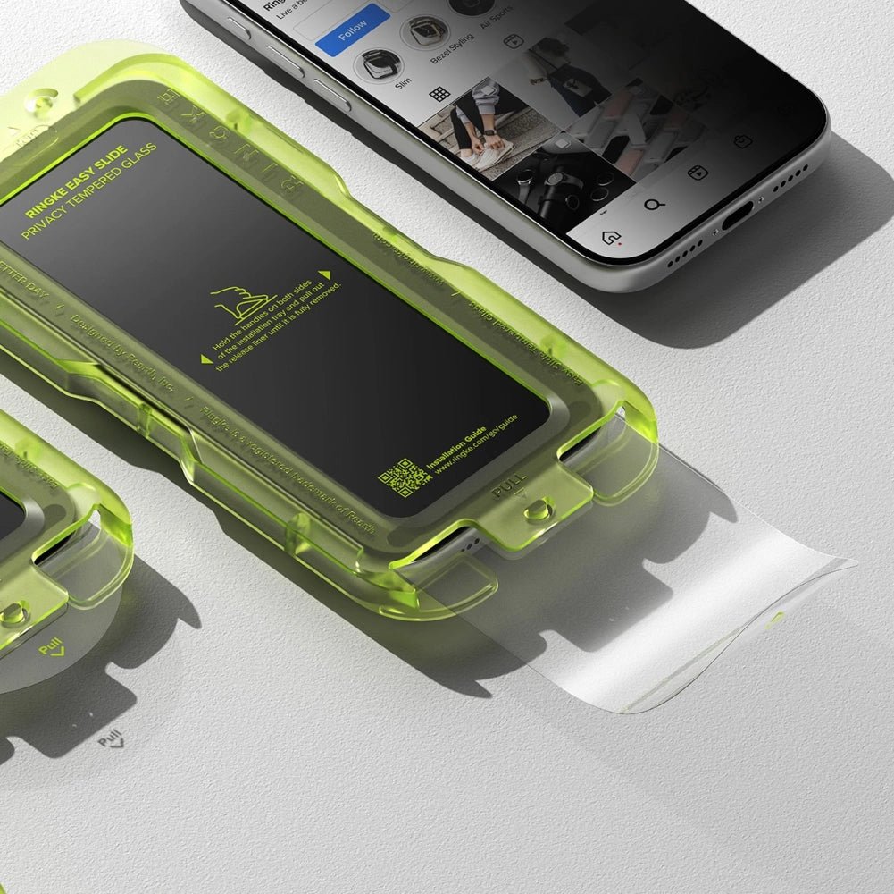 Ringke iPhone 17 Pro - Easy Slide - Αντιχαρακτικό Γυαλί Οθόνης - 2 Τεμάχια - Privacy