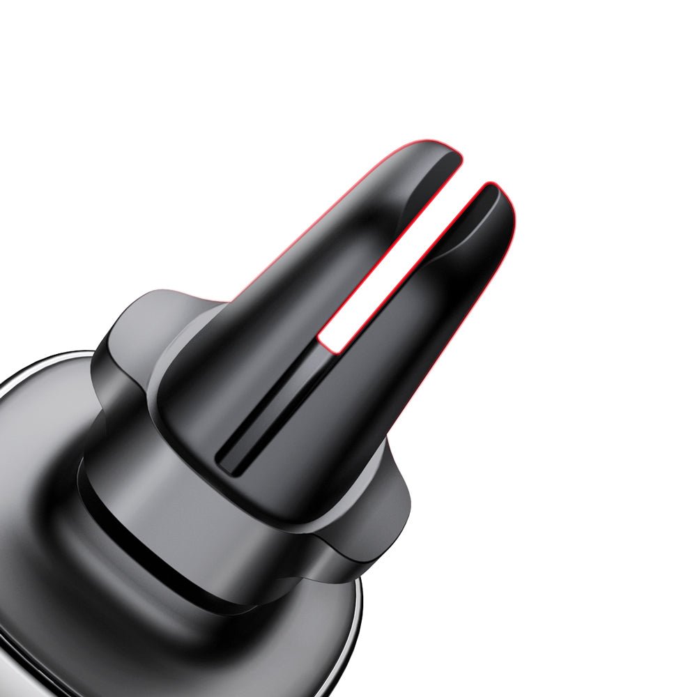Baseus Privity Pro Air Vent Magnetic Car Mount Holder for Smartphones / iPhones - Μαγνητική Βάση Αυτοκινήτου Αεραγωγού με Δέρμα - Black - SUMQ - PR01
