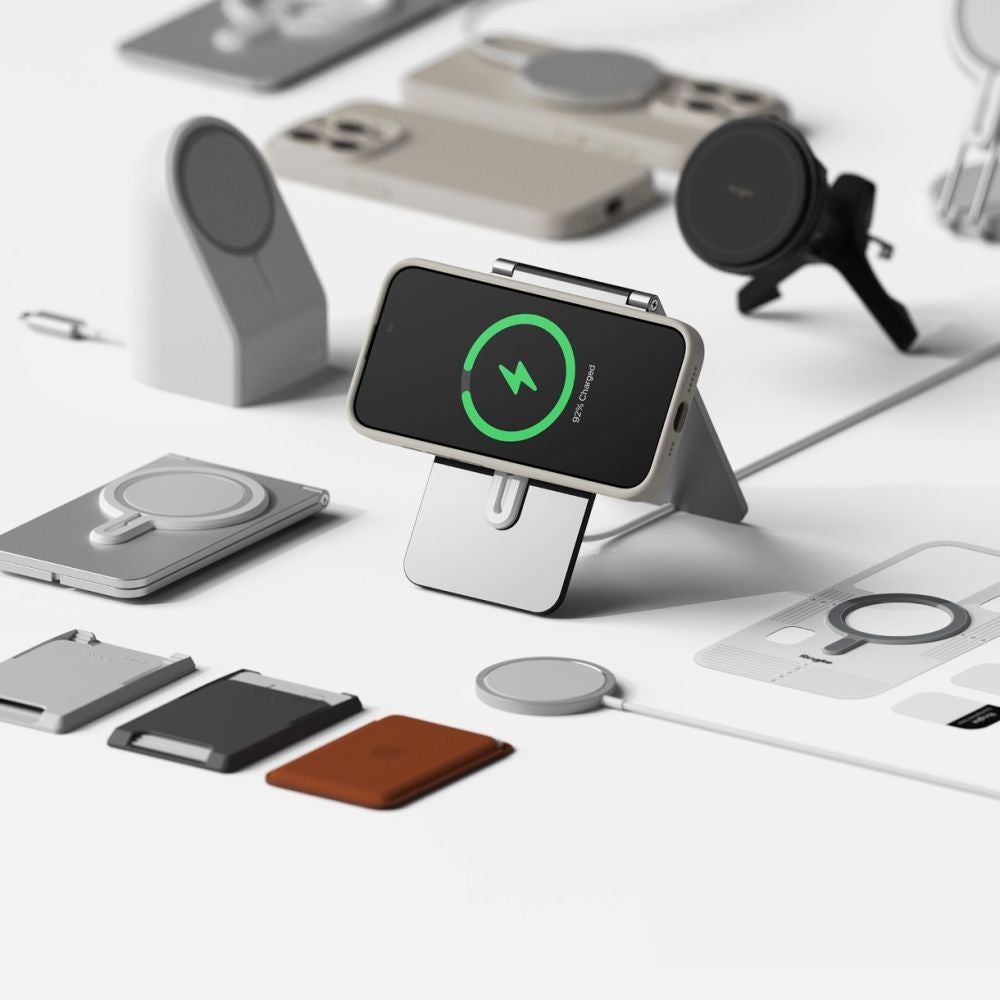 Ringke iPhone 15 Pro Silicone Magnetic MagSafe Case Θήκη Σιλικόνης με MagSafe - Stone