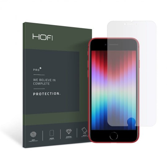Hofi iPhone SE 2022 / SE 2020 / 7 / 8 - Glass + 0.3mm 2.5D 9H Full Screen Tempered Glass Αντιχαρακτικό Γυαλί Οθόνης - Clear