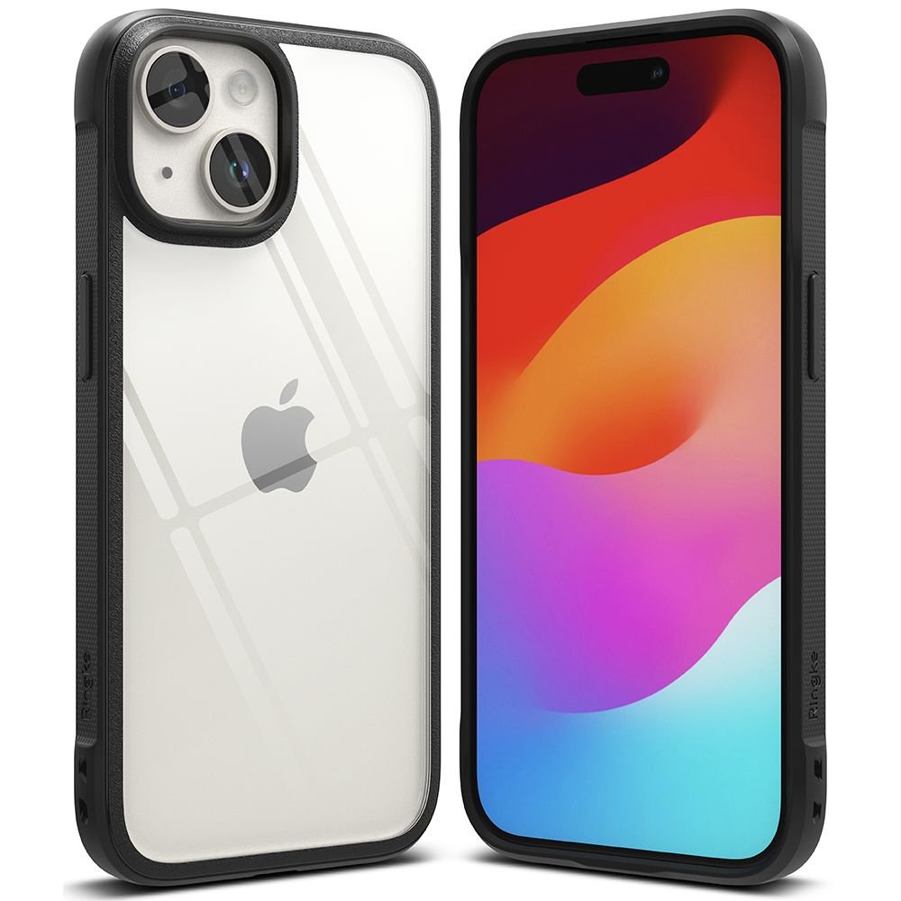 Ringke iPhone 15 Fusion Bold Σκληρή Θήκη με Πλαίσιο Σιλικόνης - Black / Διάφανη