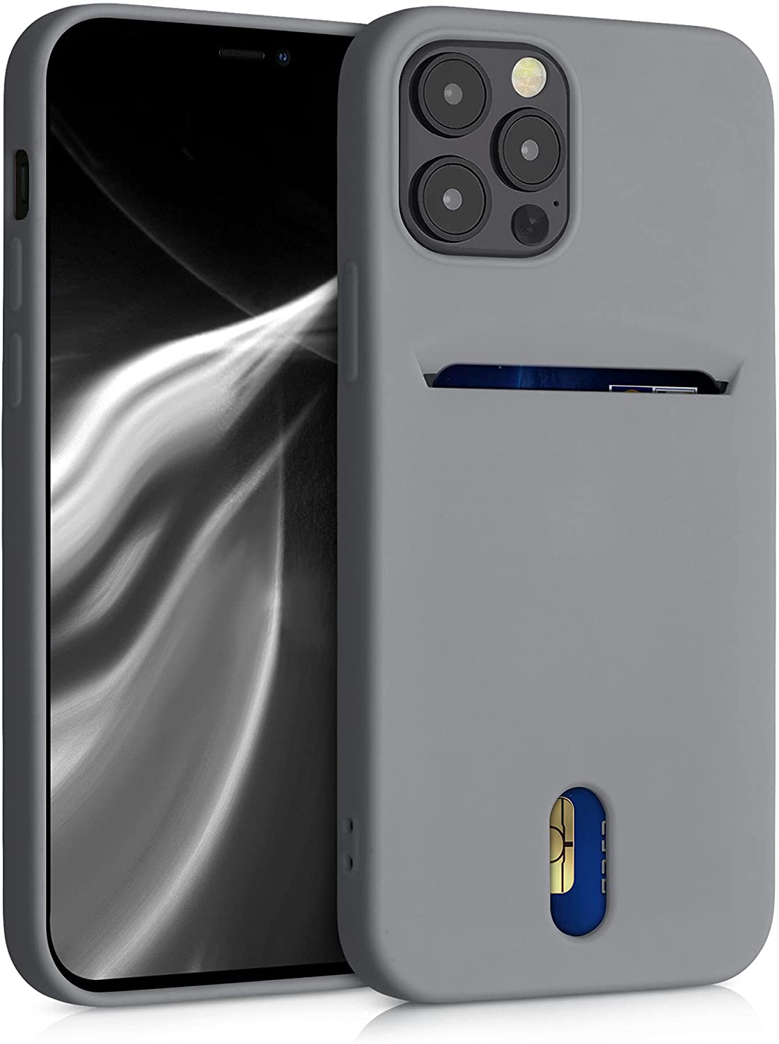 KW iPhone 12 / 12 Pro Θήκη Σιλικόνης TPU - Titanium Grey - 54513.155