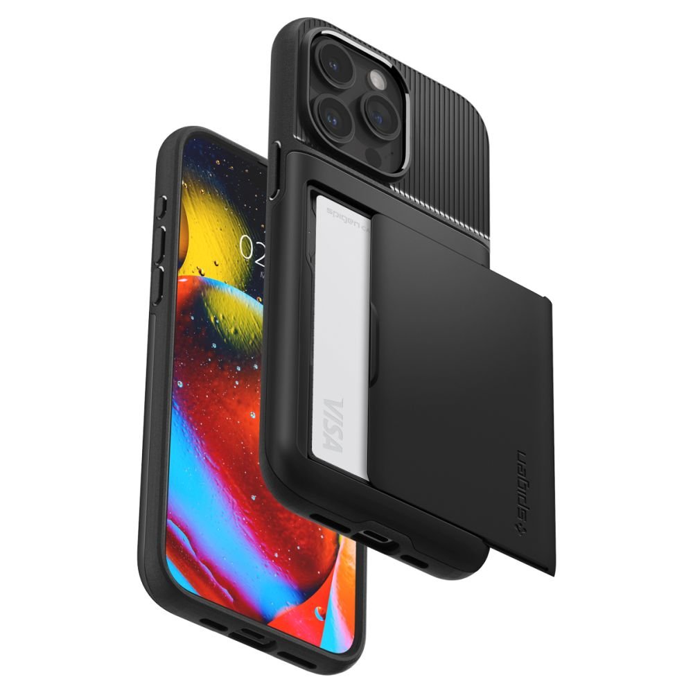 Spigen iPhone 15 Pro Slim Armor CS Σκληρή Θήκη - Black