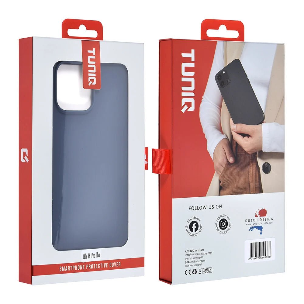 Tuniq iPhone 16 Pro Max Premium Liquid Silicone Θήκη Σιλικόνης - Dark Blue