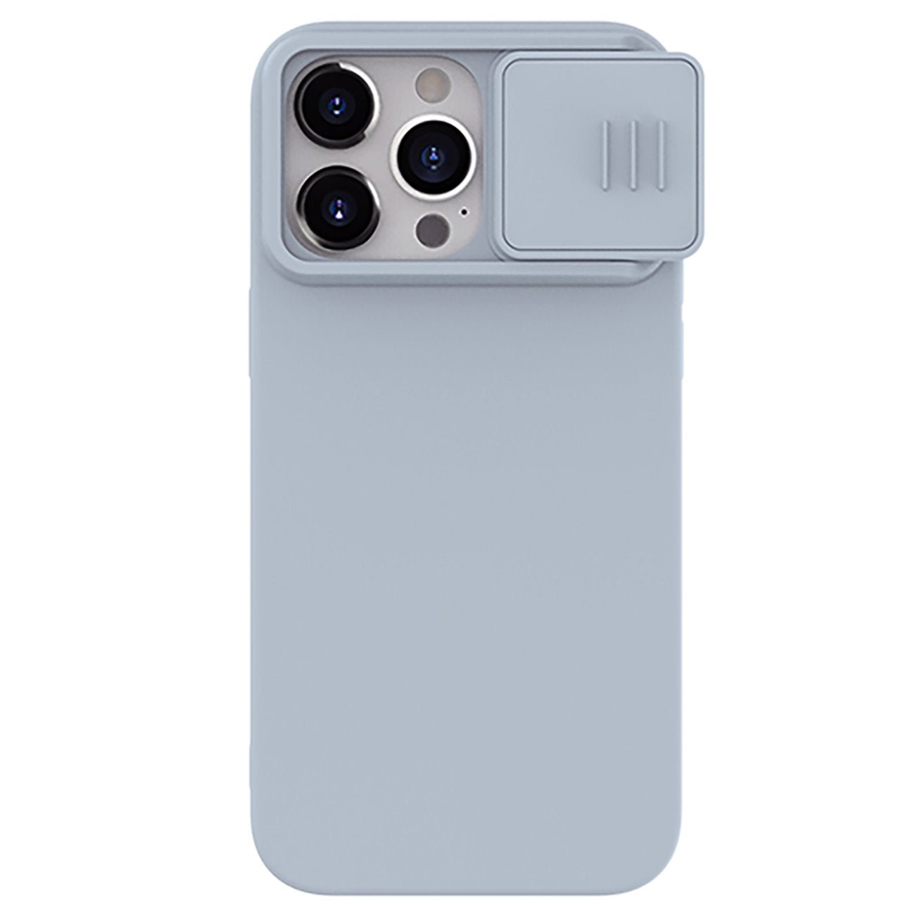 Nillkin iPhone 15 Pro CamShield Silky Θήκη Σιλικόνης με Κάλυμμα για την Κάμερα - Grey