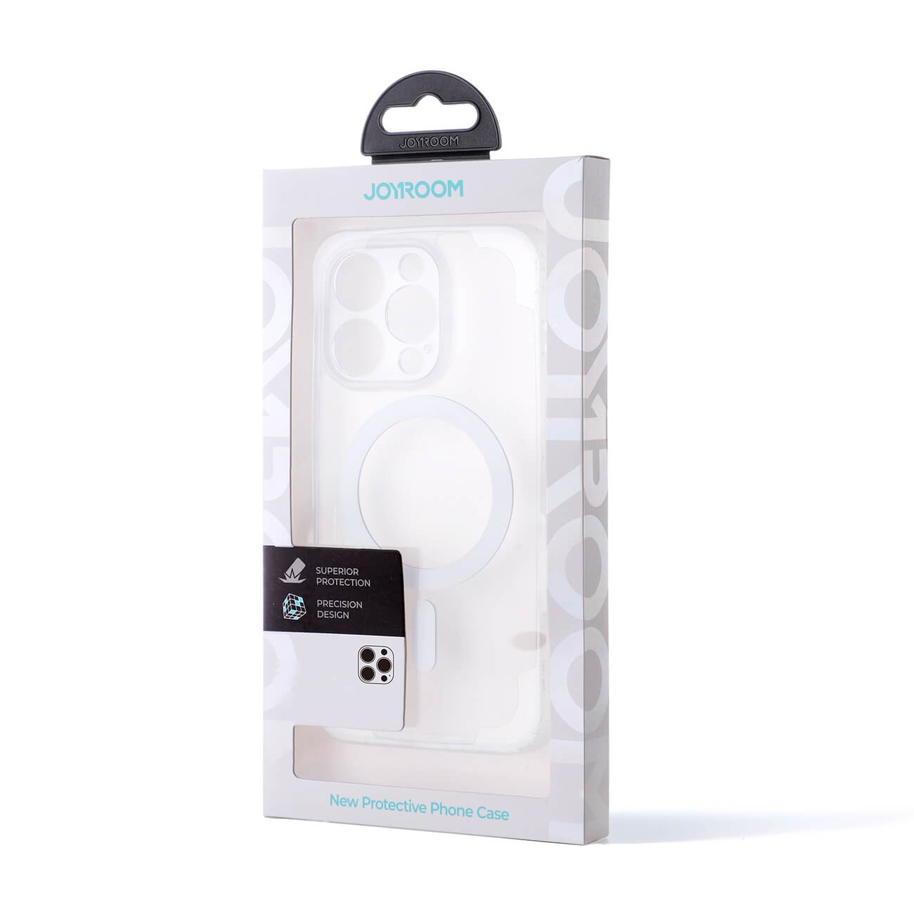 Joyroom iPhone 14 Pro Max - 14D Magnetic Σκληρή Θήκη με Πλαίσιο Σιλικόνης και MagSafe - Διάφανη