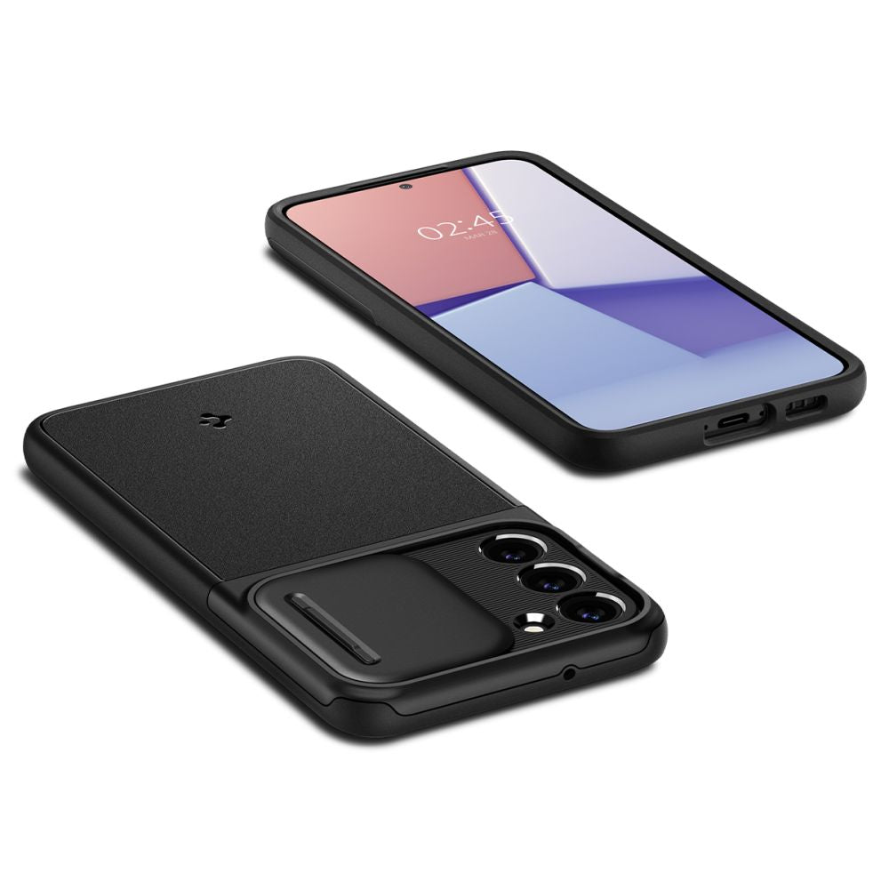 Spigen Samsung Galaxy S23+ Optik Armor Θήκη Σιλικόνης με Κάλυμμα για την Κάμερα - Black