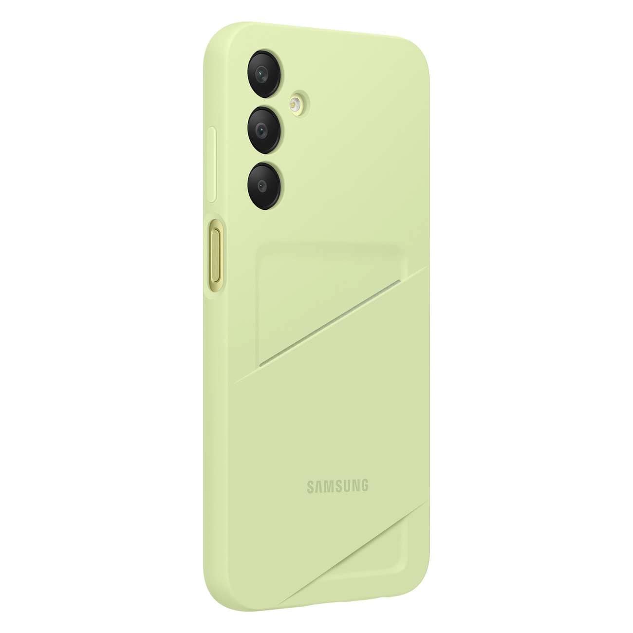 Samsung Card Slot Cover Samsung Galaxy A15 4G / A15 5G Θήκη Σιλικόνης με Υποδοχή για Κάρτα - Lime - EF - OA156TMEGWW