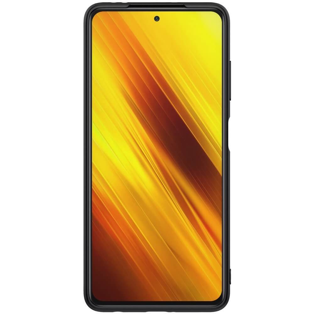 Nillkin Xiaomi Poco X3 NFC / X3 Pro Textured Case Σκληρή Θήκη με Πλαίσιο Σιλικόνης - Black
