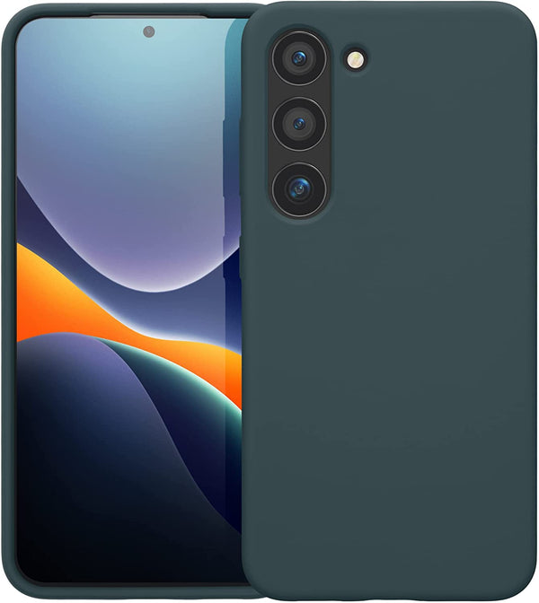 KW Samsung Galaxy S23 Θήκη Σιλικόνης Rubberized TPU - Dark Slate - 60273.202