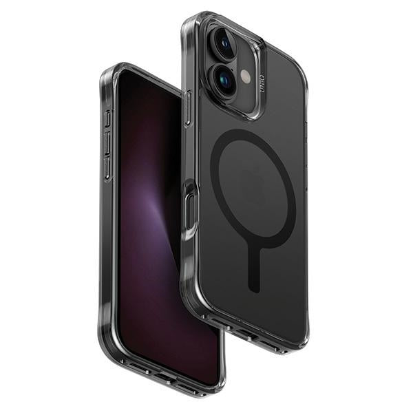 Uniq iPhone 16 LifePro Xtreme Magclick Σκληρή Θήκη με Πλαίσιο Σιλικόνης και MagSafe - Black / Frost Smoke