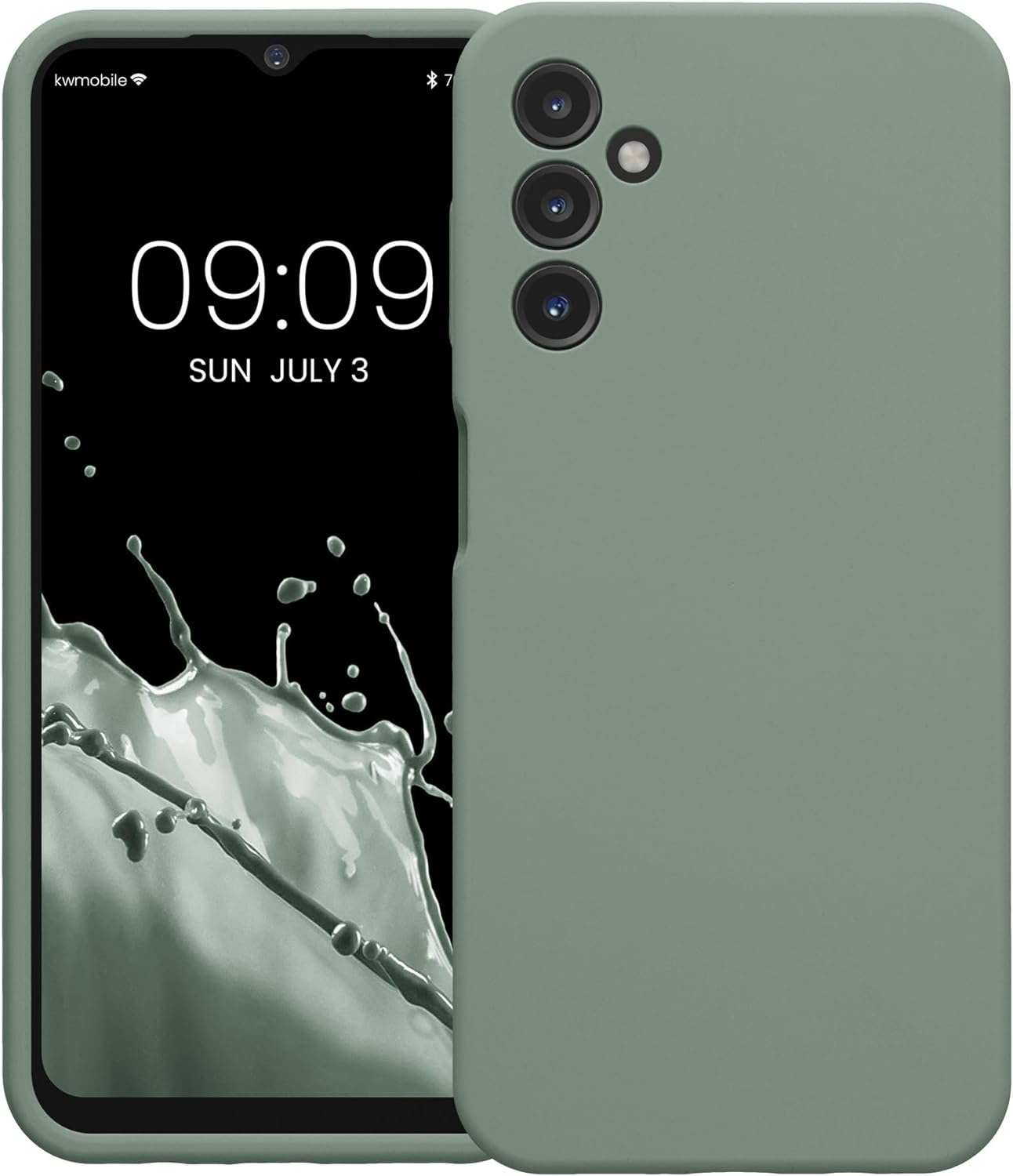 KW Samsung Galaxy A14 5G Θήκη Σιλικόνης Rubberized TPU - Rainwashed Green