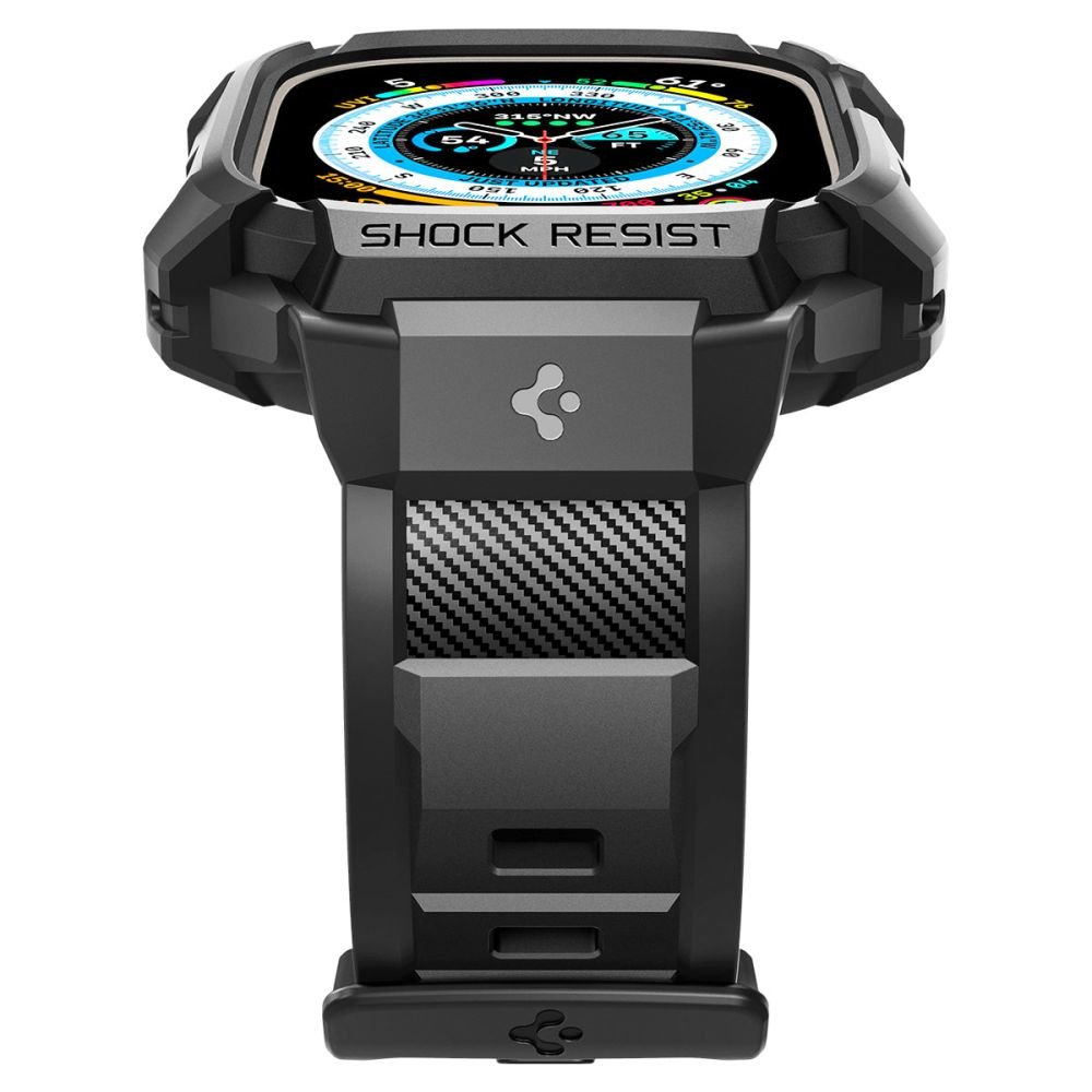 Spigen Λουράκι Apple Watch Ultra (1/2/3) - 49mm Rugged Armor Pro - Black
