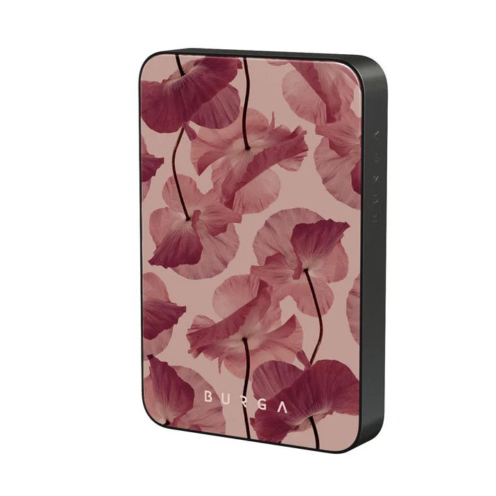 Burga Μαγνητικό Ασύρματο MagSafe PowerBank 5000mAh με Καλώδιο Type - C to Type - C - Gunmetal - Tender Kiss