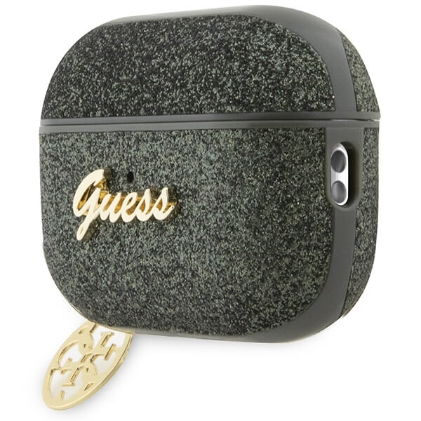 Guess AirPods Pro 2 PU Θήκη - Glitter Flake 4G Charm - Khaki
