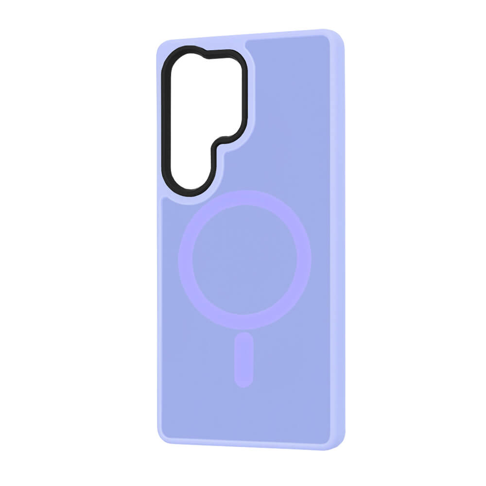 Techsuit Samsung Galaxy S25 Ultra - HaloFrost MagSafe Series - Σκληρή Θήκη με Πλαίσιο Σιλικόνης - Light Purple