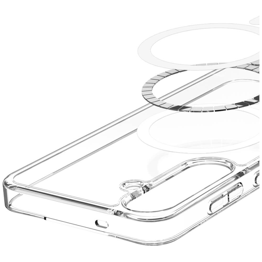 Araree Samsung Galaxy S25 Duple M Σκληρή Θήκη με Πλαίσιο Σιλικόνης και MagSafe - Διάφανη