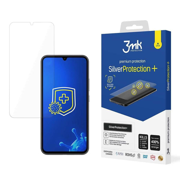 3MK Samsung Galaxy A34 5G Silver Protect+ Wet - mounted Antimicrobial Film 0,21mm Προστατευτικό Φιλμ Οθόνης - Διάφανο