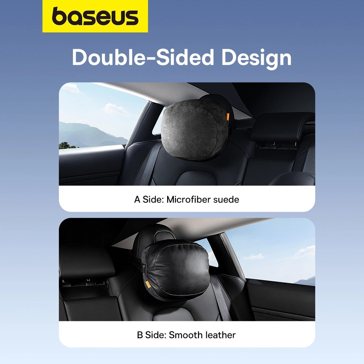 Baseus ComfortRide Series - Μαξιλάρι Στήριξης Κεφαλιού για το Αυτοκίνητο - Black - TZ - 01