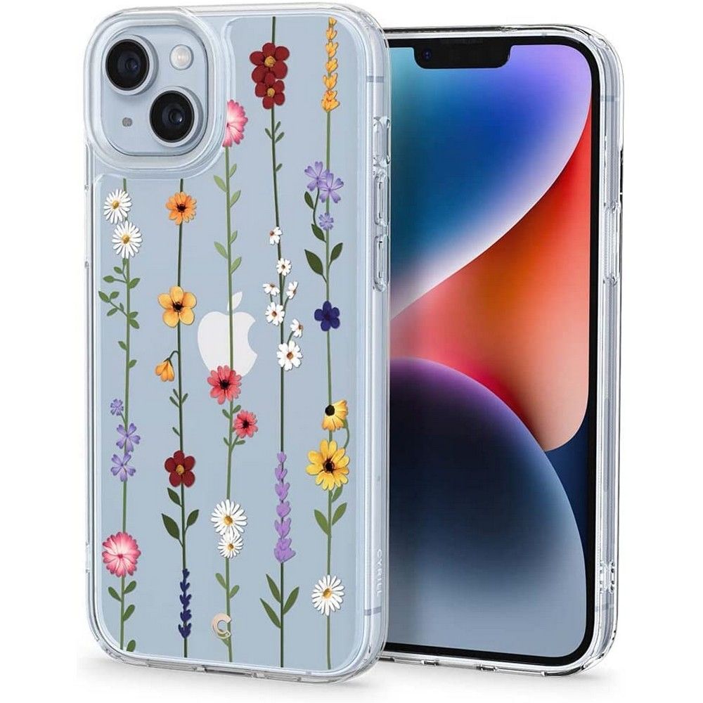 Spigen Cyrill iPhone 14 Plus / iPhone 15 Plus Cecile Σκληρή Θήκη με Πλαίσιο Σιλικόνης - Flower Garden