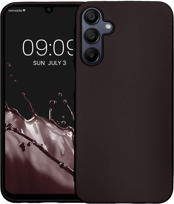 KW Samsung Galaxy A15 4G / A15 5G Θήκη Σιλικόνης TPU - Metallic Blackberry - KWM000021MJ006C