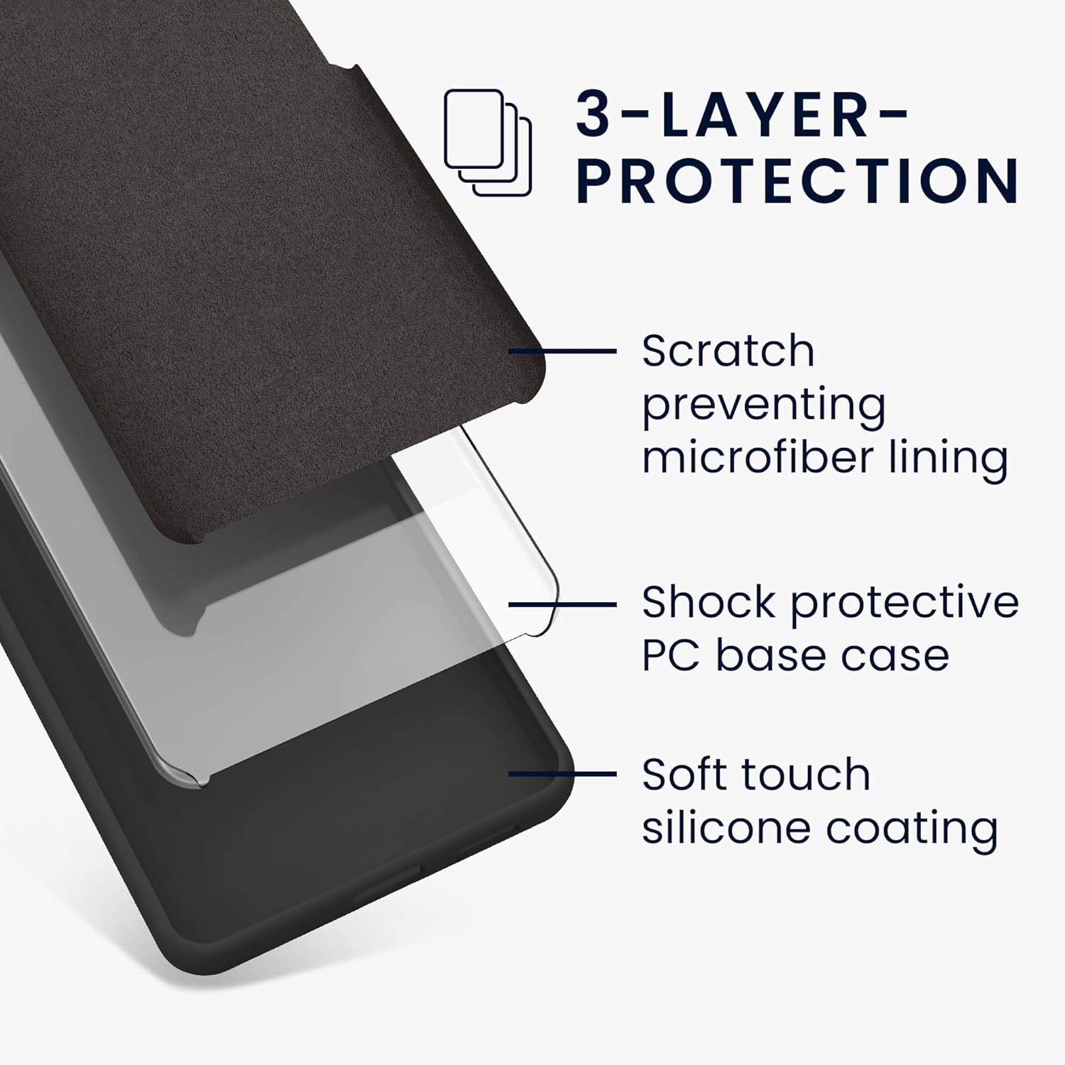 KW Samsung Galaxy S24 FE Θήκη Σιλικόνης Rubberized TPU - Dark Grey