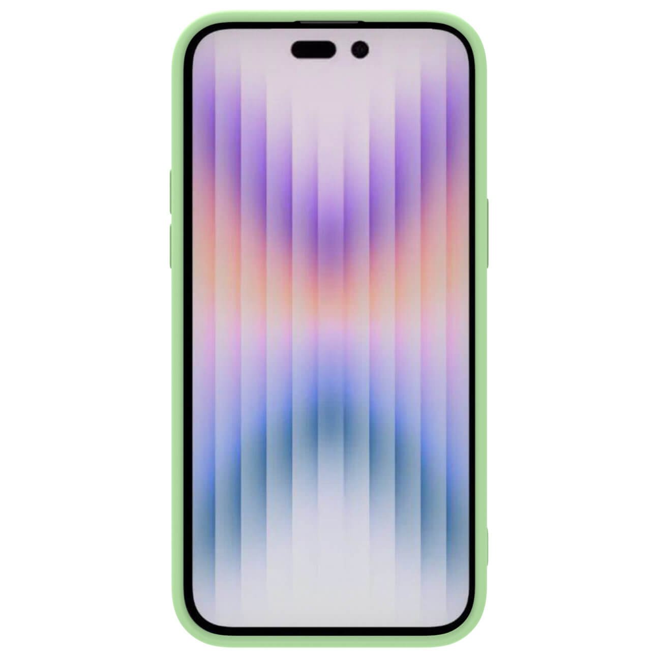 Nillkin iPhone 15 Pro Max CamShield Silky Θήκη Σιλικόνης με Κάλυμμα για την Κάμερα - Mint