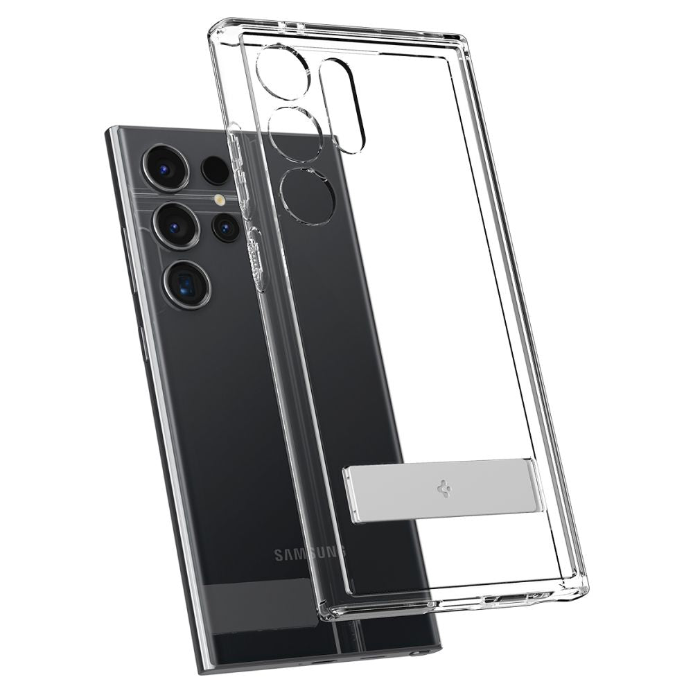 Spigen Samsung Galaxy S24 Ultra - Ultra Hybrid S Σκληρή Θήκη με Πλαίσιο Σιλικόνης - Crystal Clear