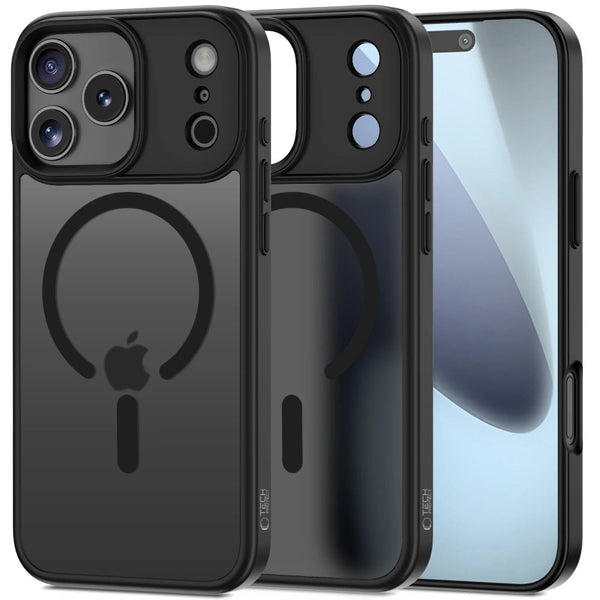 Tech - Protect iPhone 17 Pro MagMat - Σκληρή Θήκη με Πλαίσιο Σιλικόνης και MagSafe - Matte Black / Ημιδιάφανη