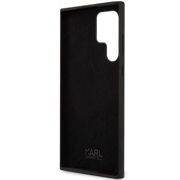 Karl Lagerfeld Samsung Galaxy S24 Ultra Silicone Ikonik Σκληρή Θήκη με Πλαίσιο Σιλικόνης - Black - KLHCS24LSNIKBCK
